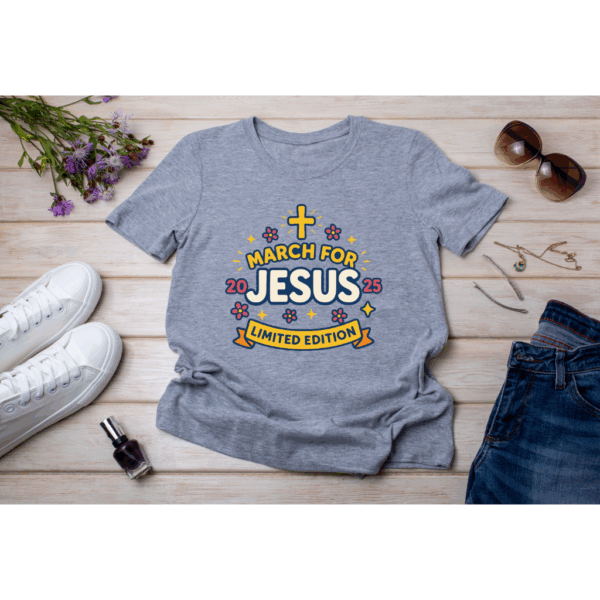 March for Jesus 2025 Girls T-Shirt (Limited Edition) - Image 3